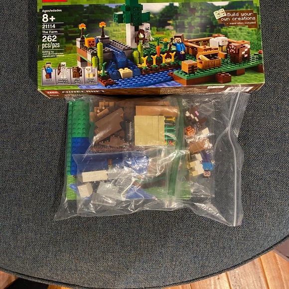 🥕 Lego 21114 Minecraft The Farm 🐑 Steve Skeleton Cow Sheep Minifigures Retired - Picture 14 of 16